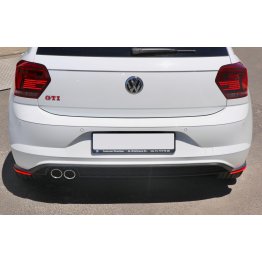 Накладки сплиттеры боковые на задний бампер на Volkswagen Polo VI GTI